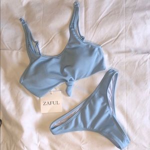 Zaful Light Blue Swimsuit